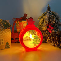 Christmas Theme LED Round Decoration Lamp – Festive Hanging Night Light for Home, Party & Holiday Decor