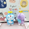 Cute Doraemon Plush Keychain with Bell – Kawaii Soft Toy Keyring