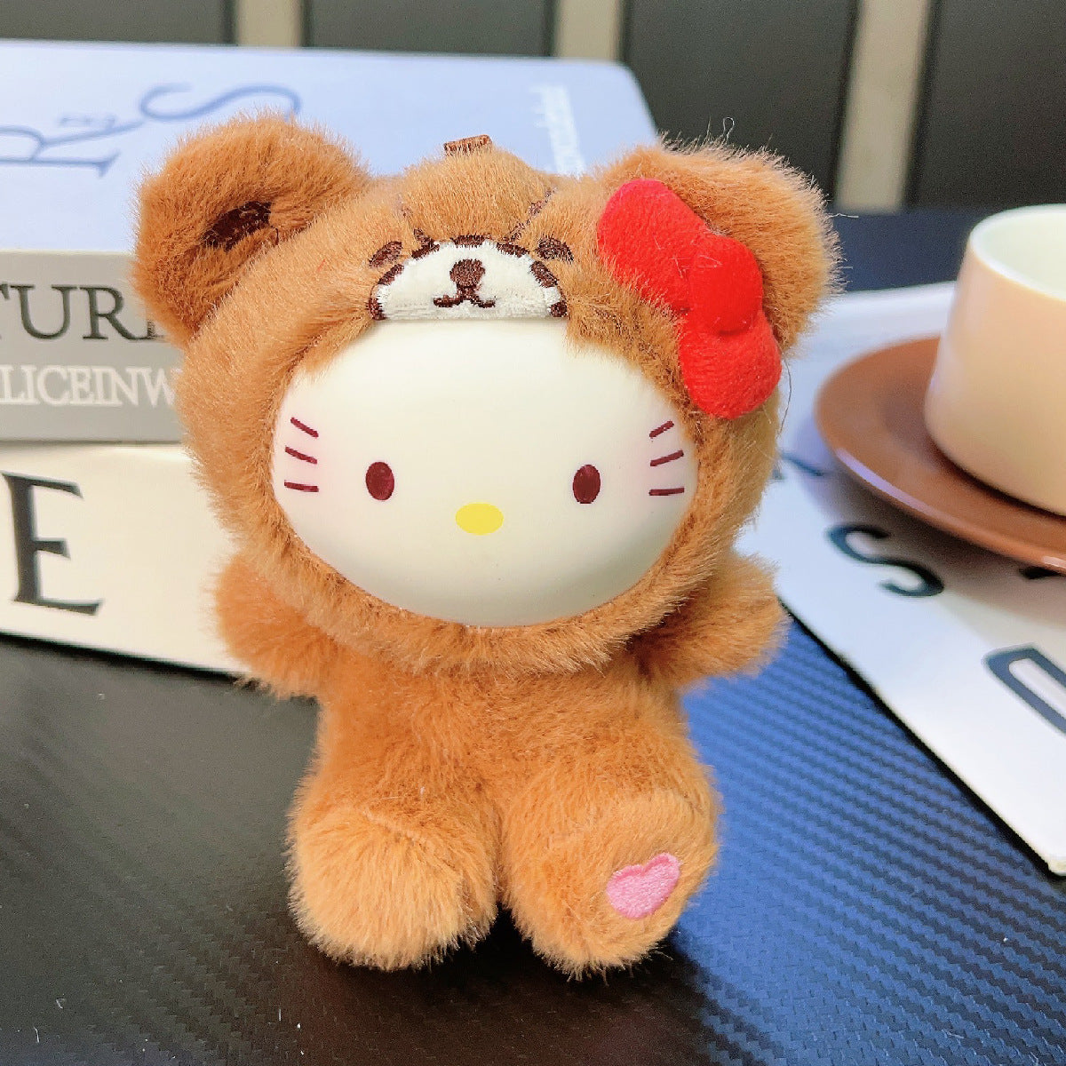 Hello Kitty Plush Teddy Bear Soft Toy – Pastel Hoodie Design