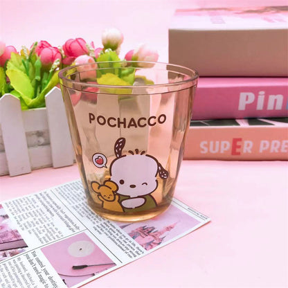Sanrio Kawaii Cartoon ABS Plastic Cup (Single Piece) – Hello Kitty, Kuromi, My Melody, Cinnamoroll, Pochacco, Hangyodon | Cute Transparent Drink Cup