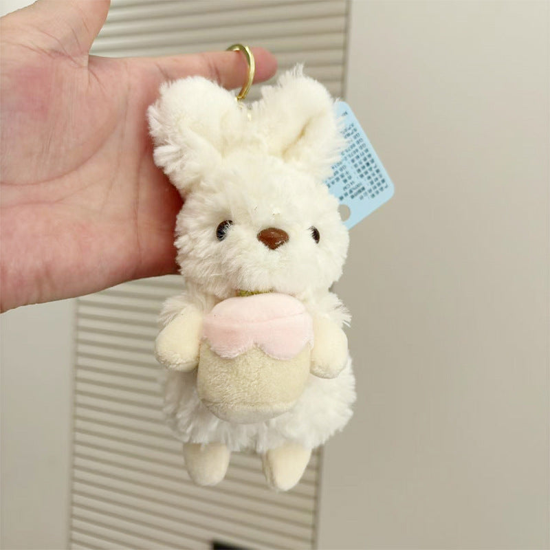 Kawaii Plush Bunny Keychain | Soft Cute Rabbit Bag Charm