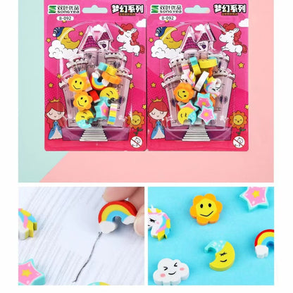 Unicorn Eraser Set