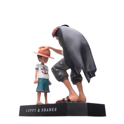 One Piece Luffy & Shanks Childhood Moment Action Figure – Premium Anime Collectible Statue (Gift Edition)