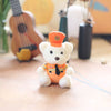 Kawaii Uniform Teddy Bear Keychain – Police & Firefighter Edition (One Piece)