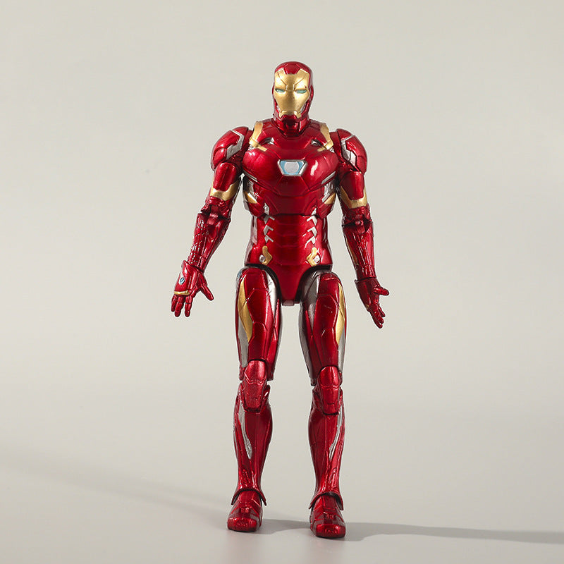 ZD Toys Iron Man Mark III Action Figure 4-Inch with Base | Marvel MK3 Collectible Toy | Avengers Iron Man Figurine for Kids & Collectors