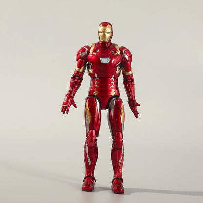 ZD Toys Iron Man Mark III Action Figure 4-Inch with Base | Marvel MK3 Collectible Toy | Avengers Iron Man Figurine for Kids & Collectors