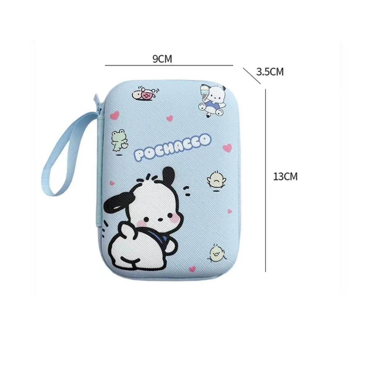 Cute Cartoon Earphone & Charging Cable Organizer Pouch – Pocchaco & Winnie the Pooh Mini Storage Case | Kawaii Data Cable Bag