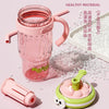 Kawaii Eyes Large Capacity Straw Bottle – 1200ml