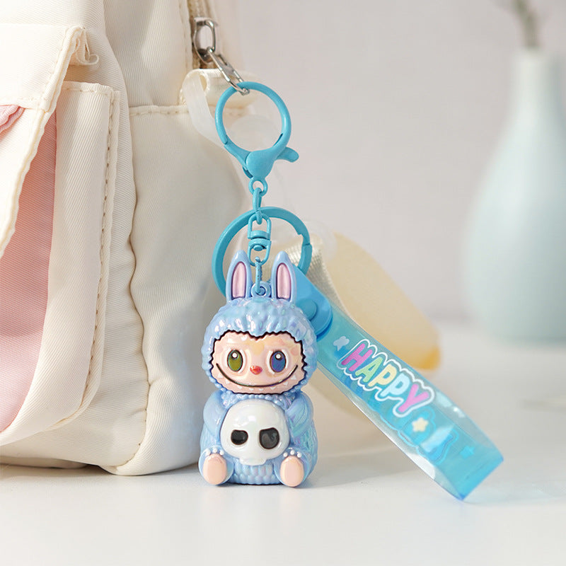 Labubu Skull Buddy Keychain – Cute Collectible