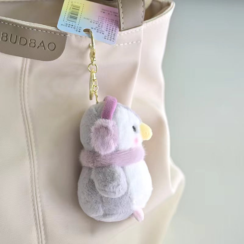 Cute Penguin Plush Keychain | Soft Kawaii Penguin Bag Charm, Car Key Holder, Backpack Accessory for Girls & Kids