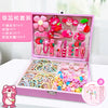 High-end children's hair accessories set, gift box for girl's birthday, hair ring, hairpin, rubber band, headdress, little princess cute jewelry box (Pack of 1 Box set)