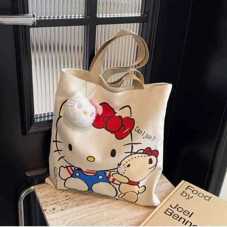 Hello Kitty Pink Gift Hamper for Girls | 8-Piece Kawaii Gift Set with Tote Bag, Cosmetic Pouch, Neck Pillow, Hair Band, Cup & More