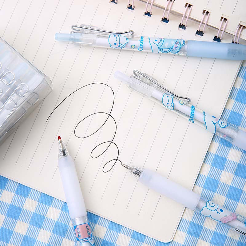 Cinnamoroll 12 Pcs Cute Gel Pen Set – Sanrio Kawaii Cartoon Blue Ink Pens for School, Office & Gifting price 225 for set of 12