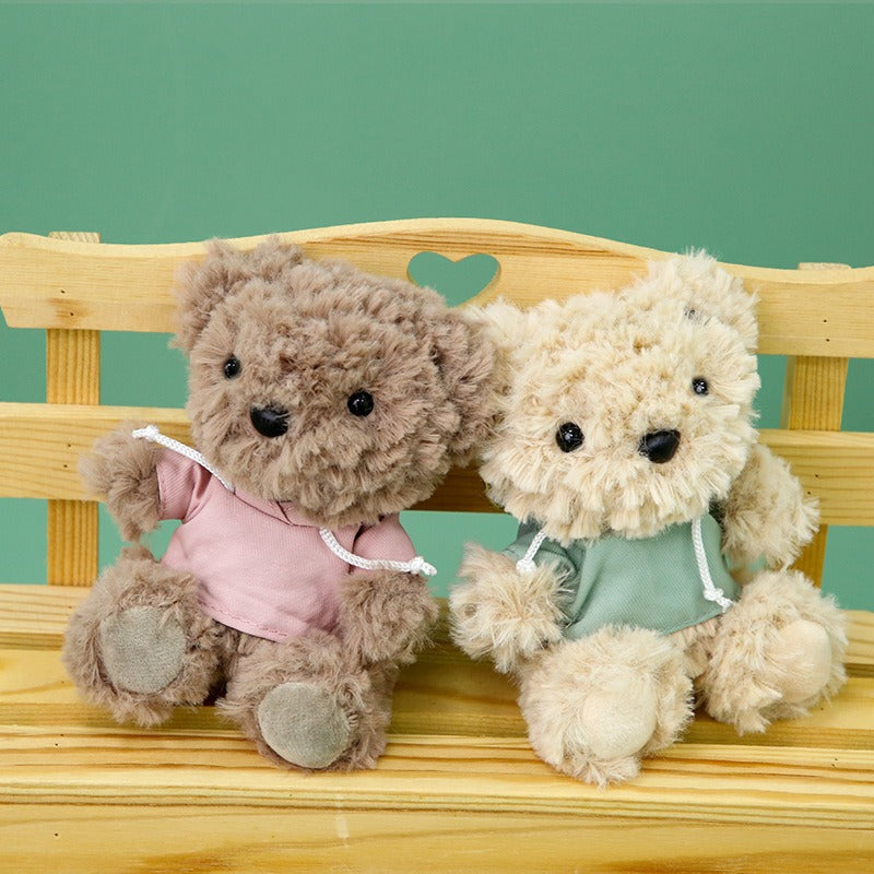 Kawaii Teddy Bear Plush Keychain | Cute Soft Toy Keyring for Bags, Backpacks & Gifts