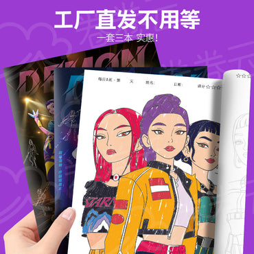 K-Pop Girl Group Drawing Practice Book for Kids & Beginners | Anime Sketch Tracing Workbook | Learn to Draw Step by Step Art Book for Girls