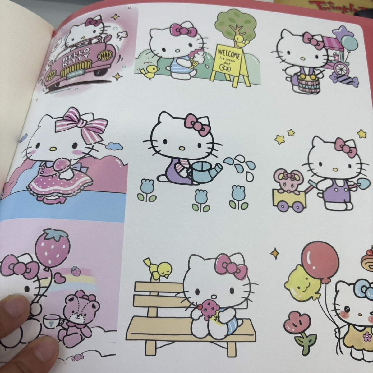 Sanrio Hello Kitty & Friends Colouring Book Set of 2 | Spiral Bound Kids Coloring Book | Drawing & Coloring Activity Book | Gift for Kids, Toddlers, Girls & Boys