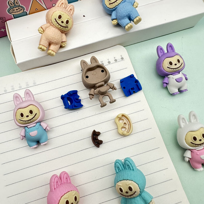 Labubu Kawaii Eraser Set  of 4
