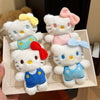 Cute Hello Kitty Plush Keychain | Kawaii Soft Toy Bag Charm | 11.5 cm Mini Plush Keyring for Girls & Kids
