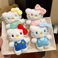 Cute Hello Kitty Plush Keychain | Kawaii Soft Toy Bag Charm | 11.5 cm Mini Plush Keyring for Girls & Kids