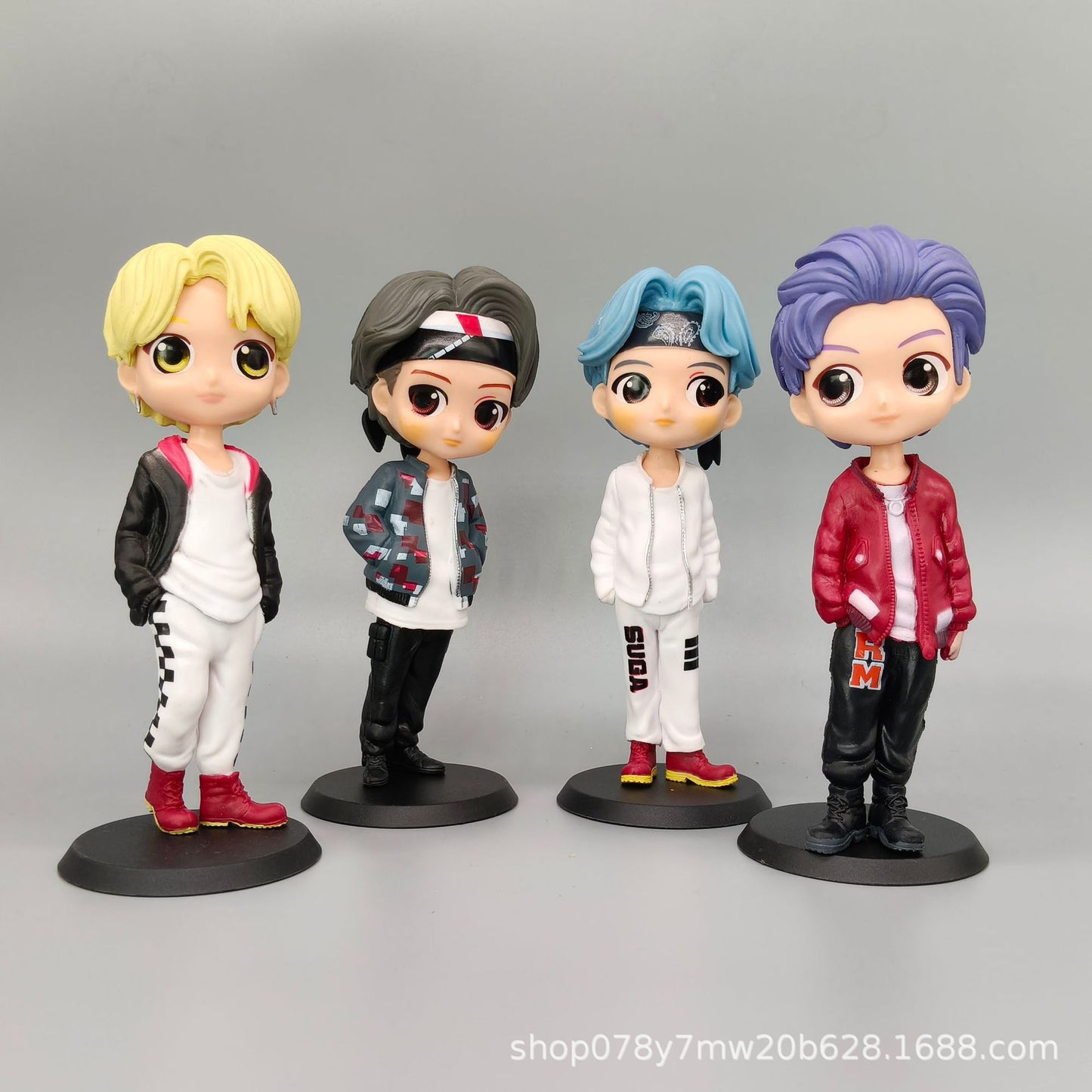 BTS Mini Action Figure Set (Set of 7) – Cute Chibi BTS Members Collectible Dolls for Desk, Shelf & Gifting
