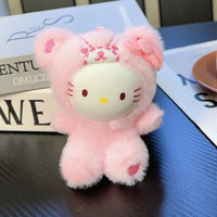 Hello Kitty Plush Teddy Bear Soft Toy – Pastel Hoodie Design