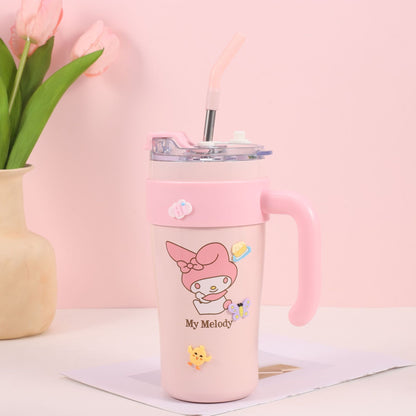 My Melody Premium Kawaii Gift Hamper | Sanrio Gift Set with Tumbler, Tote Bag, Cosmetic Pouch, Umbrella, Toothbrush, Blind Box Erasers & Nail Art | Cute Birthday Gift for Girls & Women