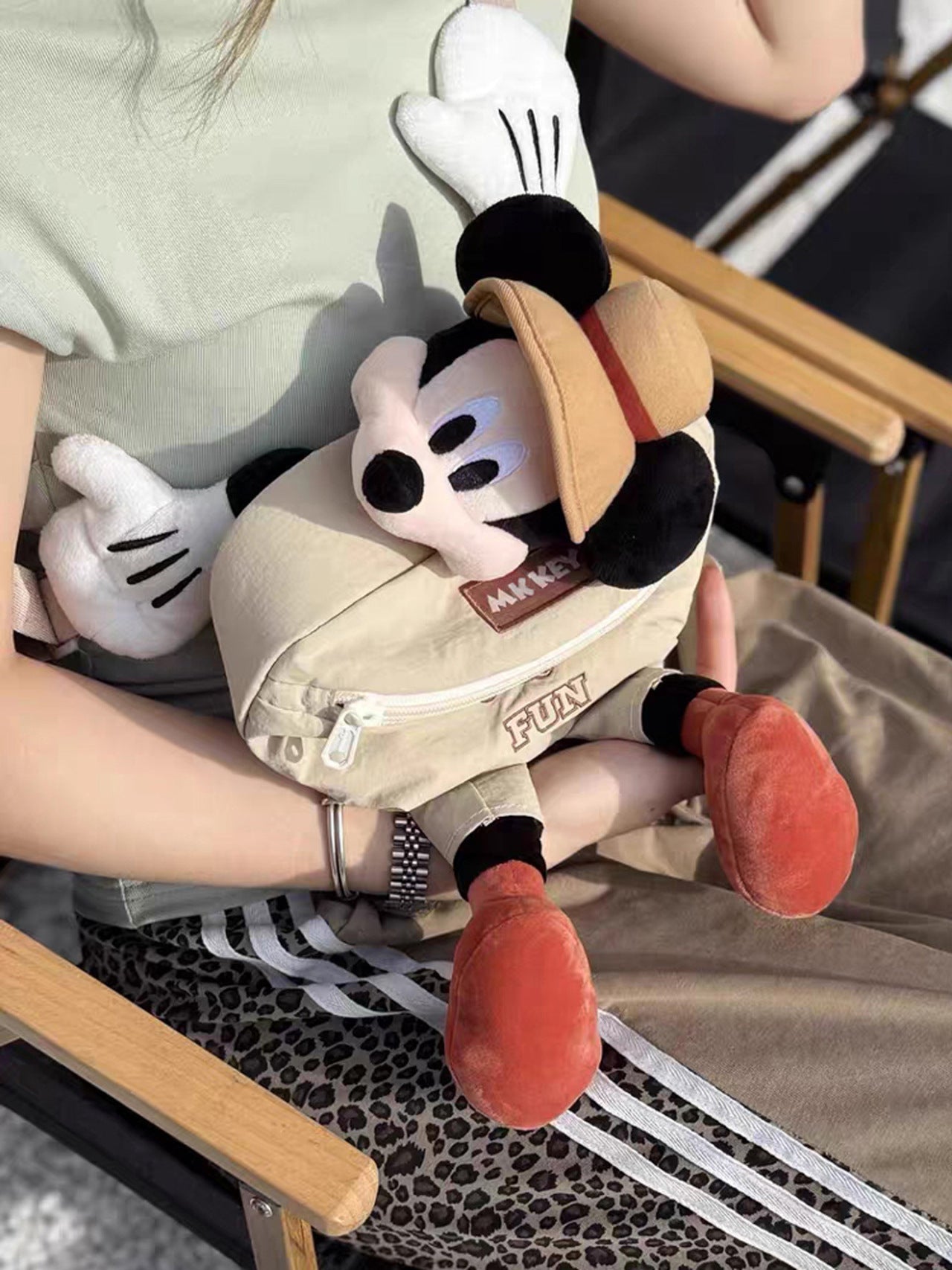 Mickey Mouse Plush Sling Bag & Zipper Pouch | Cute Soft Toy Crossbody Coin Bag for Girls & Kids