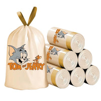 Tom & Jerry Garbage Bags with Handle – Strong & Tear-Resistant Garbage Bags | Pack of 50