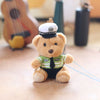 Kawaii Uniform Teddy Bear Keychain – Police & Firefighter Edition (One Piece)