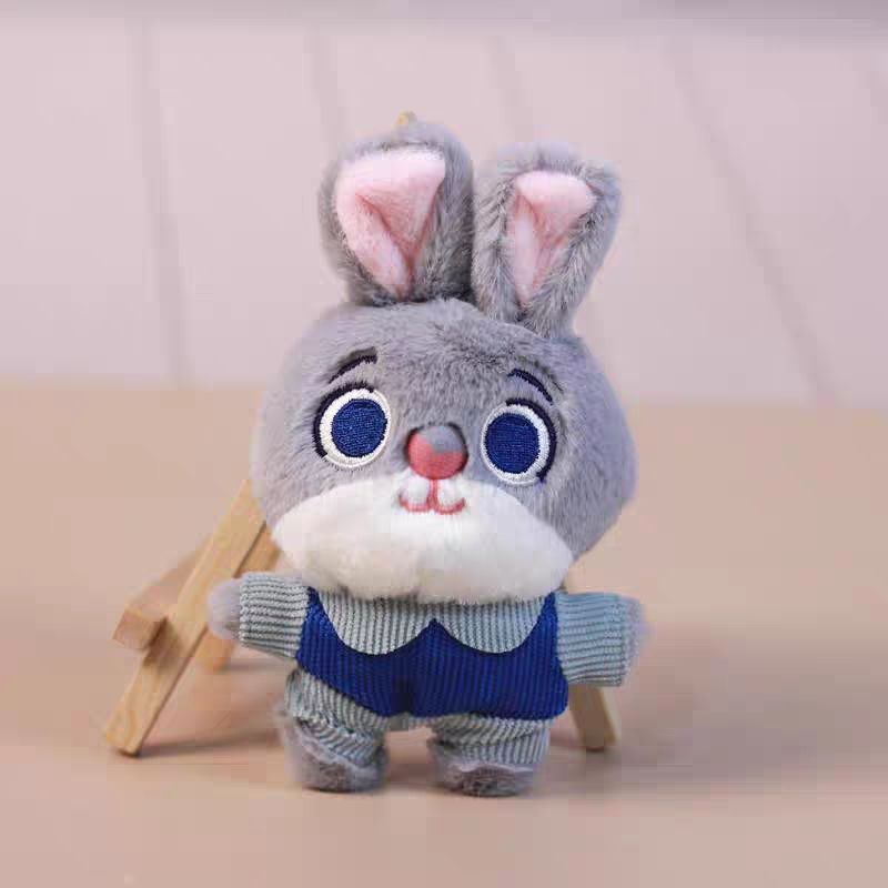 Disney Zootopia Plush Keychain – Nick Wilde & Judy Hopps Soft Toy