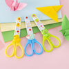 Cute cartoon small scissors primary school students handmade scissors with protective cover