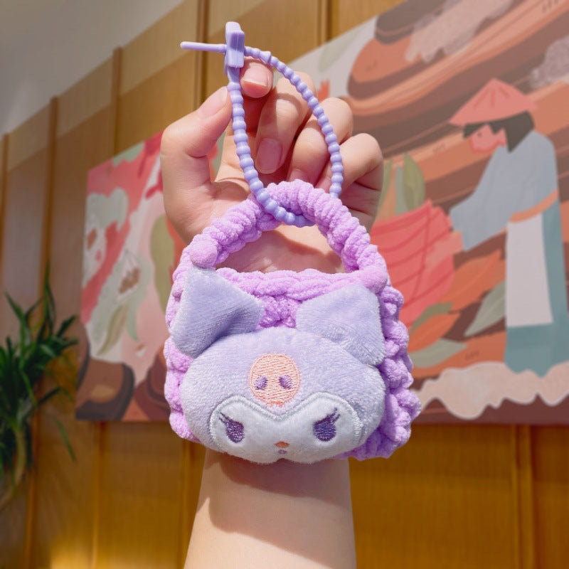 Sanrio Kawaii Plush Coin Purse Cum Keychain – My Melody, Kuromi, Cinnamoroll & Pompompurin Mini Bag
