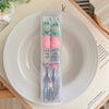 Labubu Travel Portable Cutlery Set | Cute Cartoon Spoon & Fork with Case