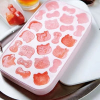 Hello Kitty Silicone Ice Cube Tray Mold – Cute Bow & Kitty Shape Ice Maker for Home, Drinks, Kitchen & Party Use
