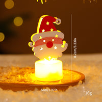 Christmas Theme LED Mini Candle Set (Pack of 5) – Santa, Snowman, Tree, Bell & Bear Décor Lights