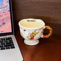 Tom & Jerry Ceramic Coffee Mug Set – Cute Cartoon Kawaii Vintage Style Cups (Tom & Jerry Official Design)