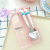 Sanrio Character Fork & Spoon Set with Case – Cute Travel Cutlery for Kids & Adults