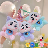 Shinchan Kawaii Plush Keychain – Pastel Edition