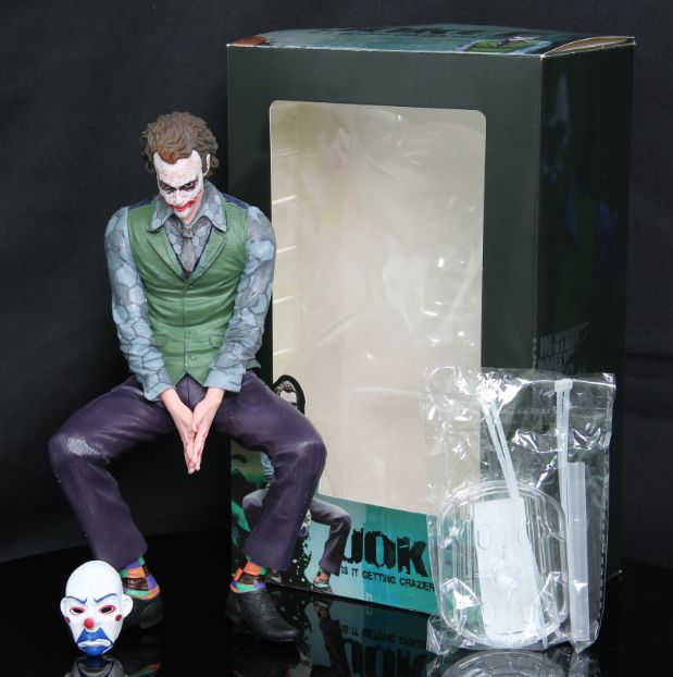 Joker Action Figure with Mask – 27cm Collectible Figurine for Car & Home Decor