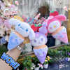 Kawaii Ice Cream Plush Keychain Set – My Melody, Cinnamoroll & Kuromi | Cute Sanrio-Inspired Soft Keychains