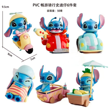 Stitch Mini Action Figure Set (6 PCS) – Cute Cartoon PVC Collectible Toy Set | Lilo & Stitch Figurines for Desk Decor, Gifts & Collectors