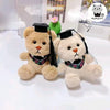 Plush Graduation Bear 3D Keychain