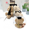 Plush Graduation Bear 3D Keychain