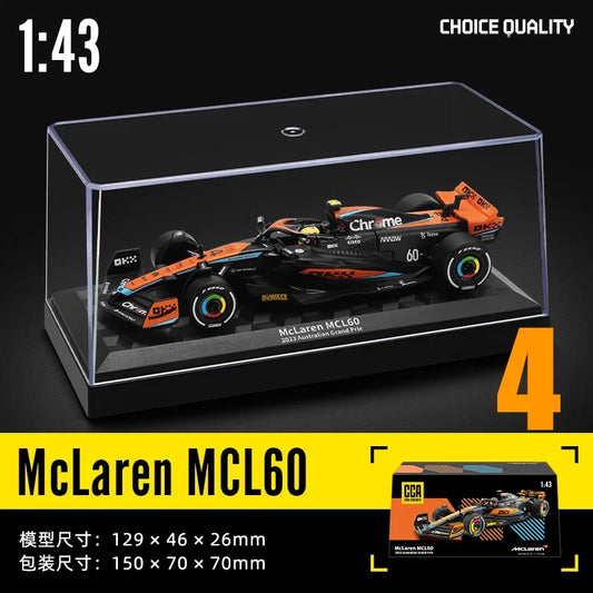 CCA McLaren MCL60 1:43 Scale Diecast F1 Model Car with Acrylic Display Case – Premium Collectible
