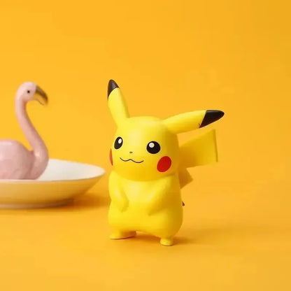 Pokemon Action Figure Set of 6 PVC Mini Collectible Toys – Pikachu, Charmander, Squirtle, Bulbasaur, Jigglypuff & Psyduck Anime Figurines for Kids, Desk Decor, Birthday Gift & Collectors