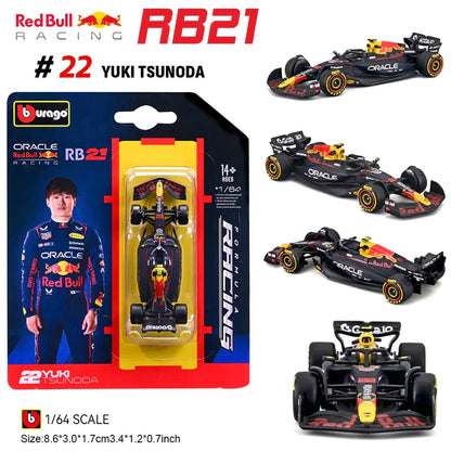 Bburago F1 1:64 Oracle Red Bull Racing RB21 (2025 Bahrain GP) #22 Yuki Tsunoda Diecast Model Car | Official Formula 1 Collectible