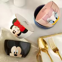 Disney Mickey  / Minnie Ceramic Bowl | Cute Kawaii Breakfast, Soup & Dessert Bowl