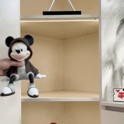 Disney Mickey Mouse Hoodie Sitting Figurine – Cute Kawaii Mickey Mouse Shelf Decor Showpiece for Bedroom, Office Desk & Home Decoration