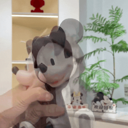 Disney Mickey Mouse Hoodie Sitting Figurine – Cute Kawaii Mickey Mouse Shelf Decor Showpiece for Bedroom, Office Desk & Home Decoration