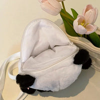 Kawaii Panda Plush Backpack – Soft Panda Teddy Mini School Bag for Kids & Girls